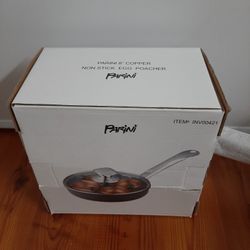 Parini 8" Copper NON STICK EGG POACHER