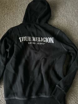 True Religion Brand Jeans Black Hoodie Size small