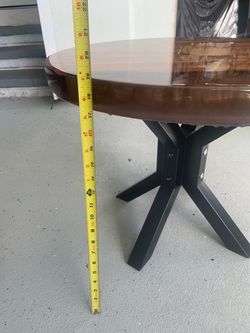 Epoxy end table