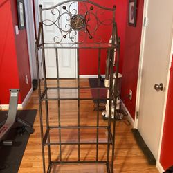Bronze Metal Shelving - Plant Stand