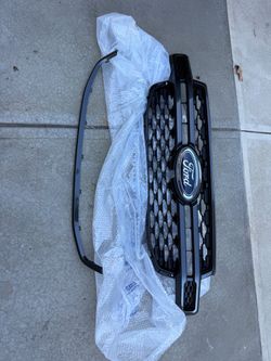Ford Front Grille Black Honeycomb with Emblem