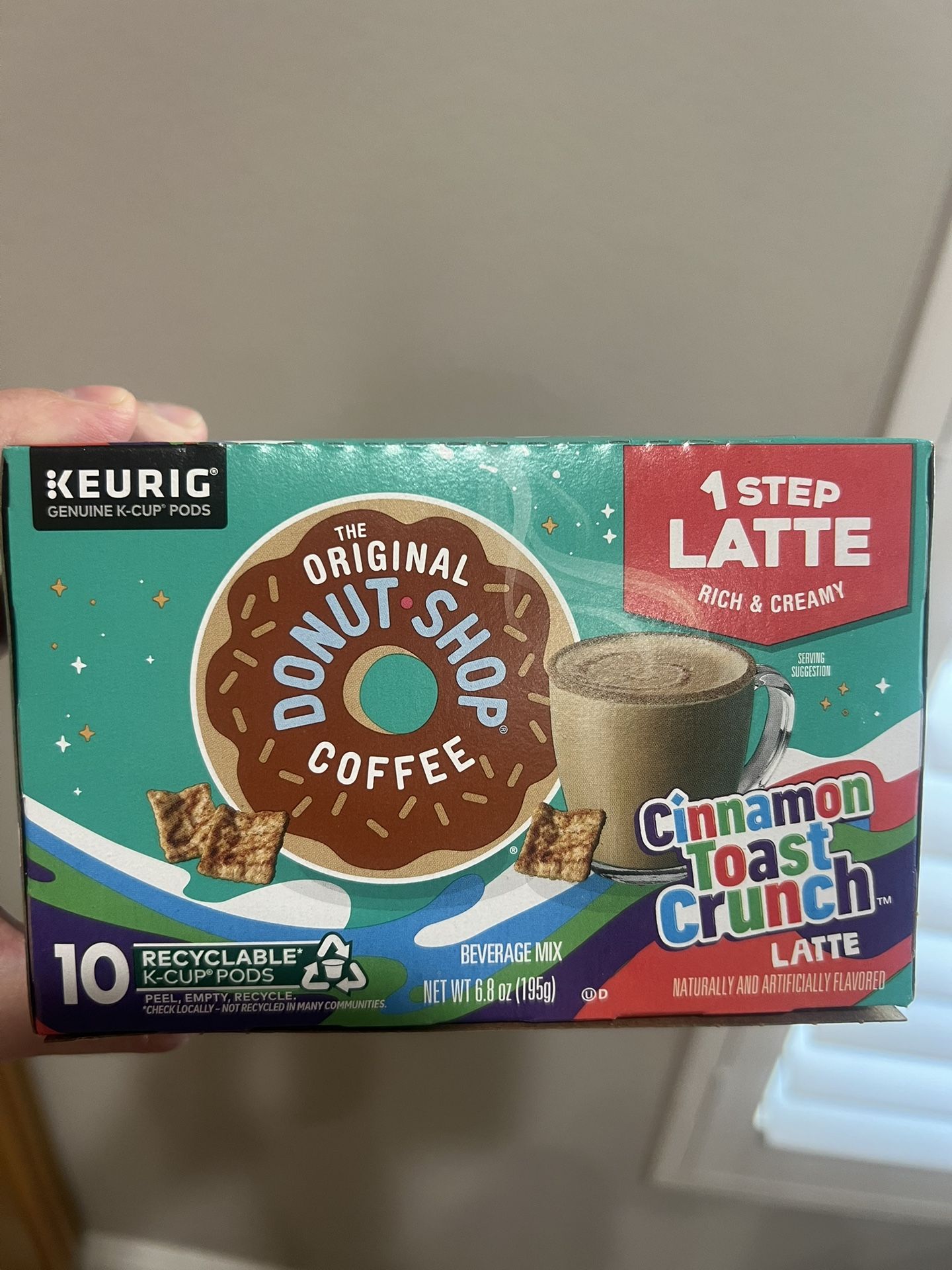 The Original Donut Shop Cinnamon Toast Crunch One-Step Latte, Keurig Single Serve K-Cup Pods, 50 Count (5 Packs of 10)