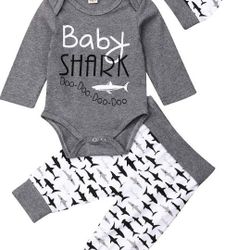 Baby Shark Gender Neutral Infant Outfit