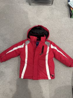 Kids Red Puffer Jacket - 5T, Hooded