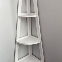 White Corner Shelf
