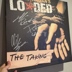 Duff mckagans loaded promo poster frame with autograph from the band