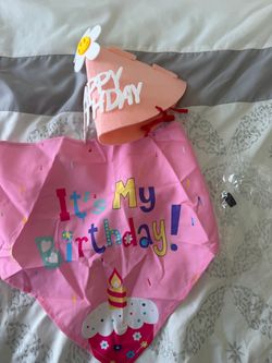 Pet birthday hat and bandana