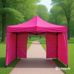 Hot pink with side walls on sale 10x10