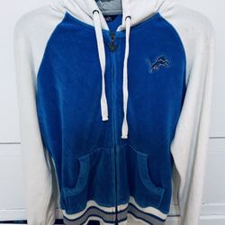 Detroit Lions Women’s Size Small Zip Up Hoodie