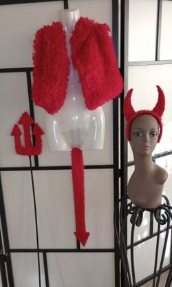 Red Devil Halloween Costume Set