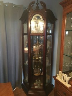 Howard Miller Grandfather Clock Curio Cabinet | Cabinets Matttroy