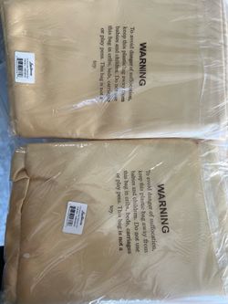 New 118” Round Gold Satin Tablecloth – Event/Wedding – $15 Each