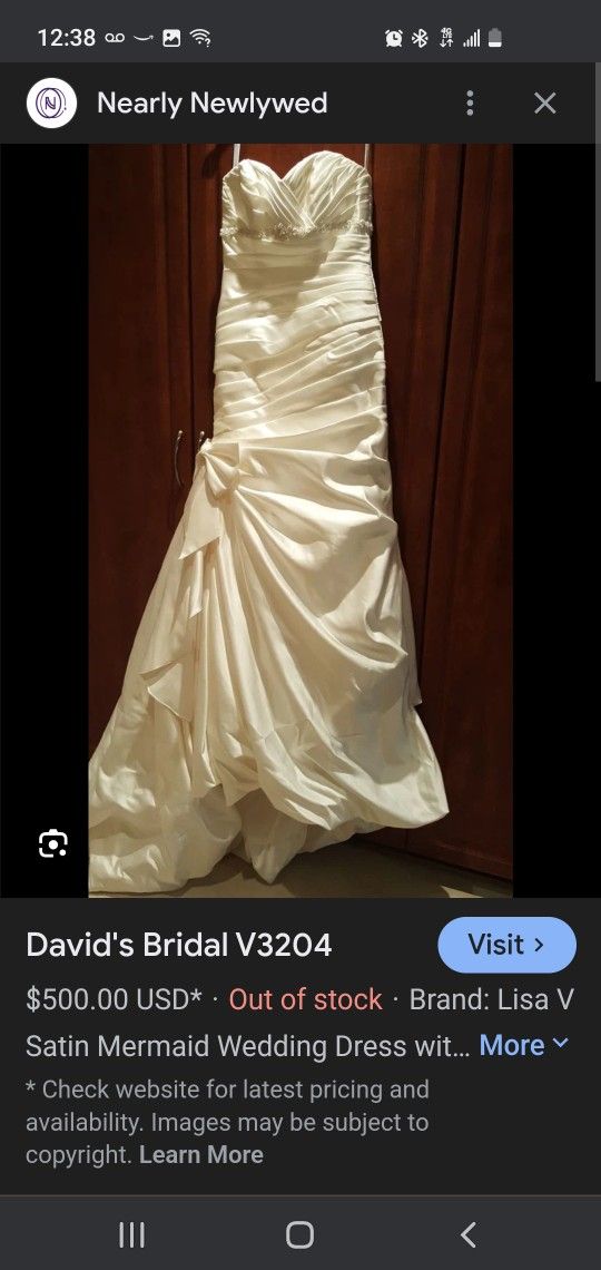 Size 10 Wedding Dress (Needs To Be Cleaned)