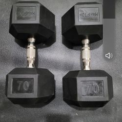 Hampton 70lbs dumbells Weights