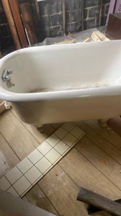 Vintage Lion Paw Bath Tub