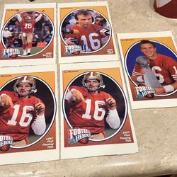 Joe Montana card box bottoms