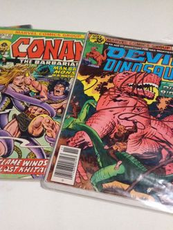 Marvel Comics Conan & Devil Dinosaur Vintage Issues