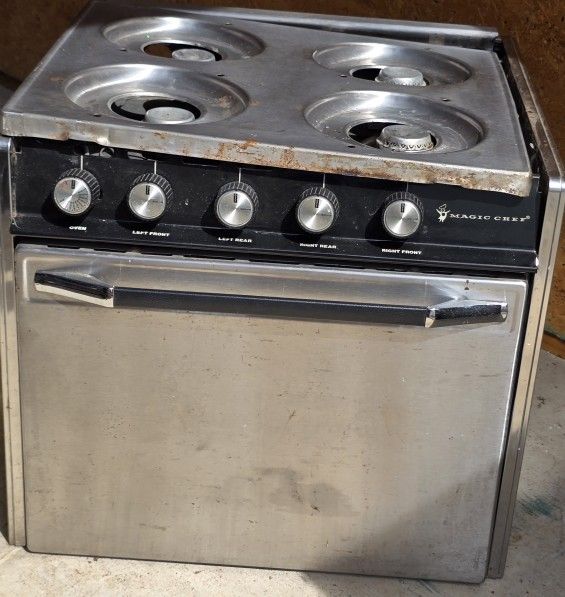 Vintage Magic Chef RV gas range BT18JS-4 *untested