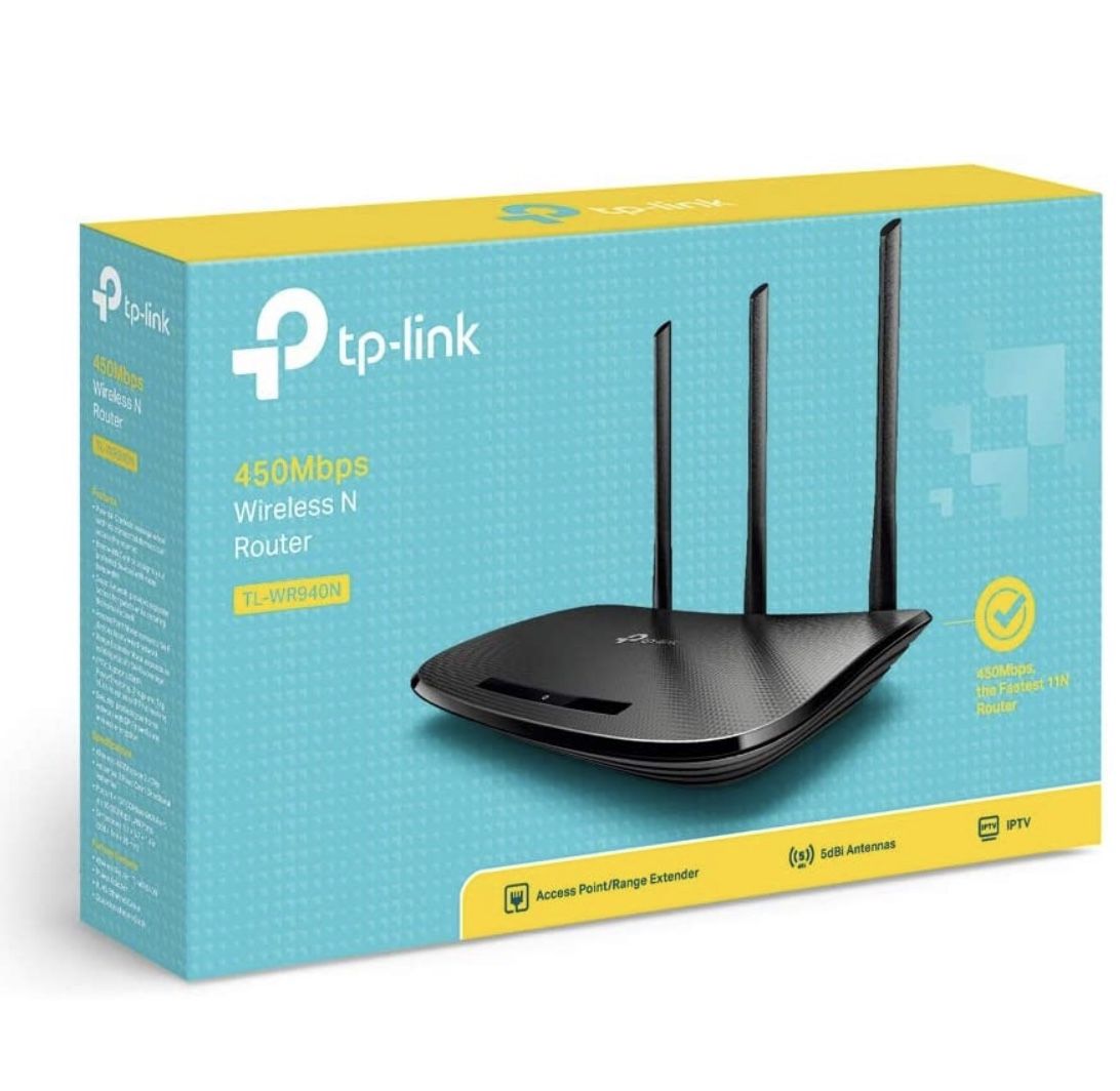 TP-Link N450 WiFi Router - Wireless Internet Router for Home (TL-WR940N)