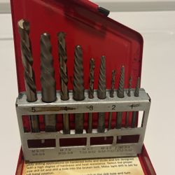 Snap On Extractor And Drill Set 
