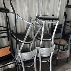Tall Metal Dining Chairs 