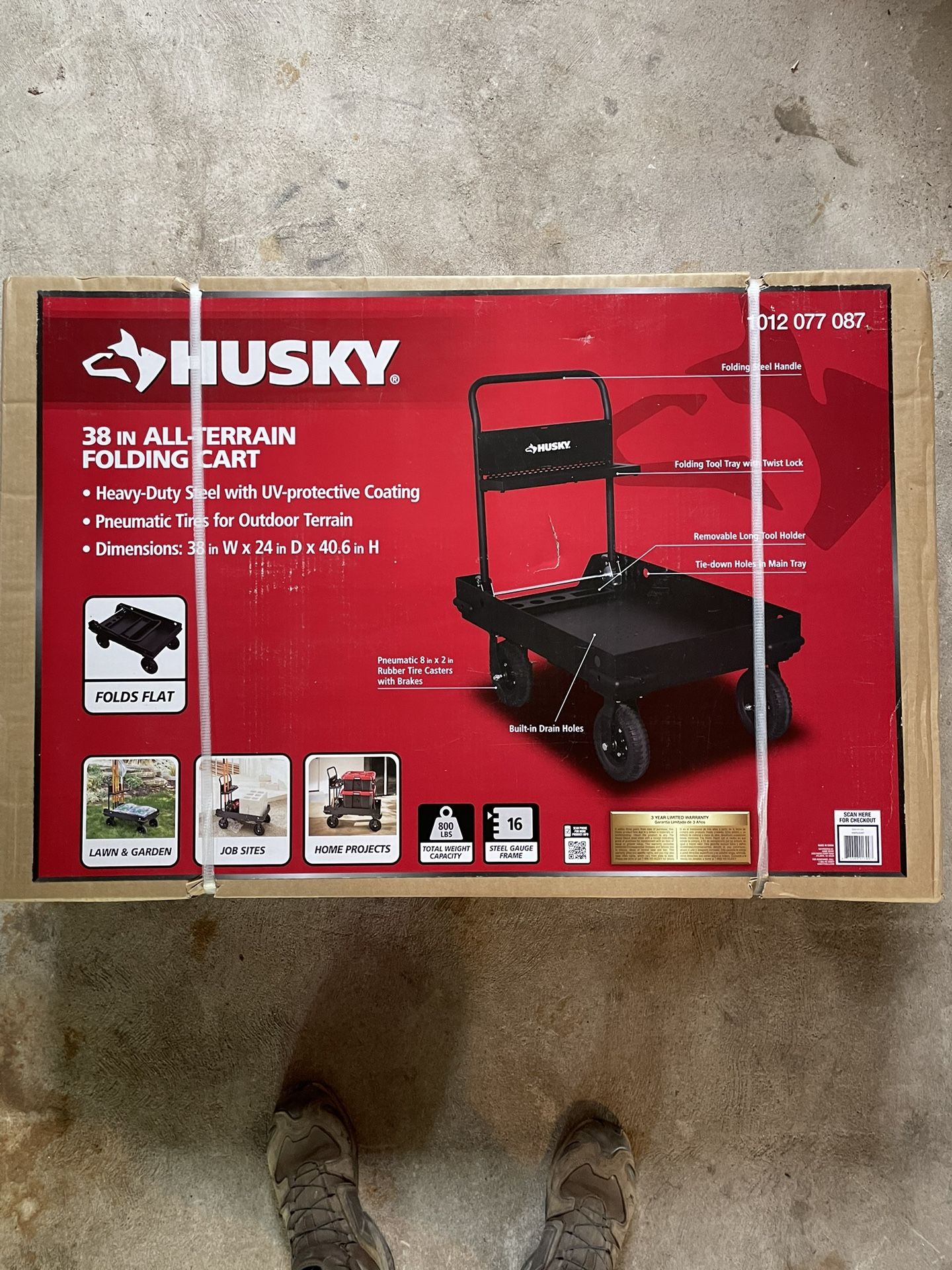Husky Cart 38in All Terrain Folding