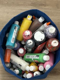 Large Acrylic Craft Paint Lot Assorted Colors Art Supplies
