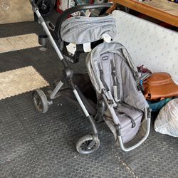 Car Seat & Double Stroller