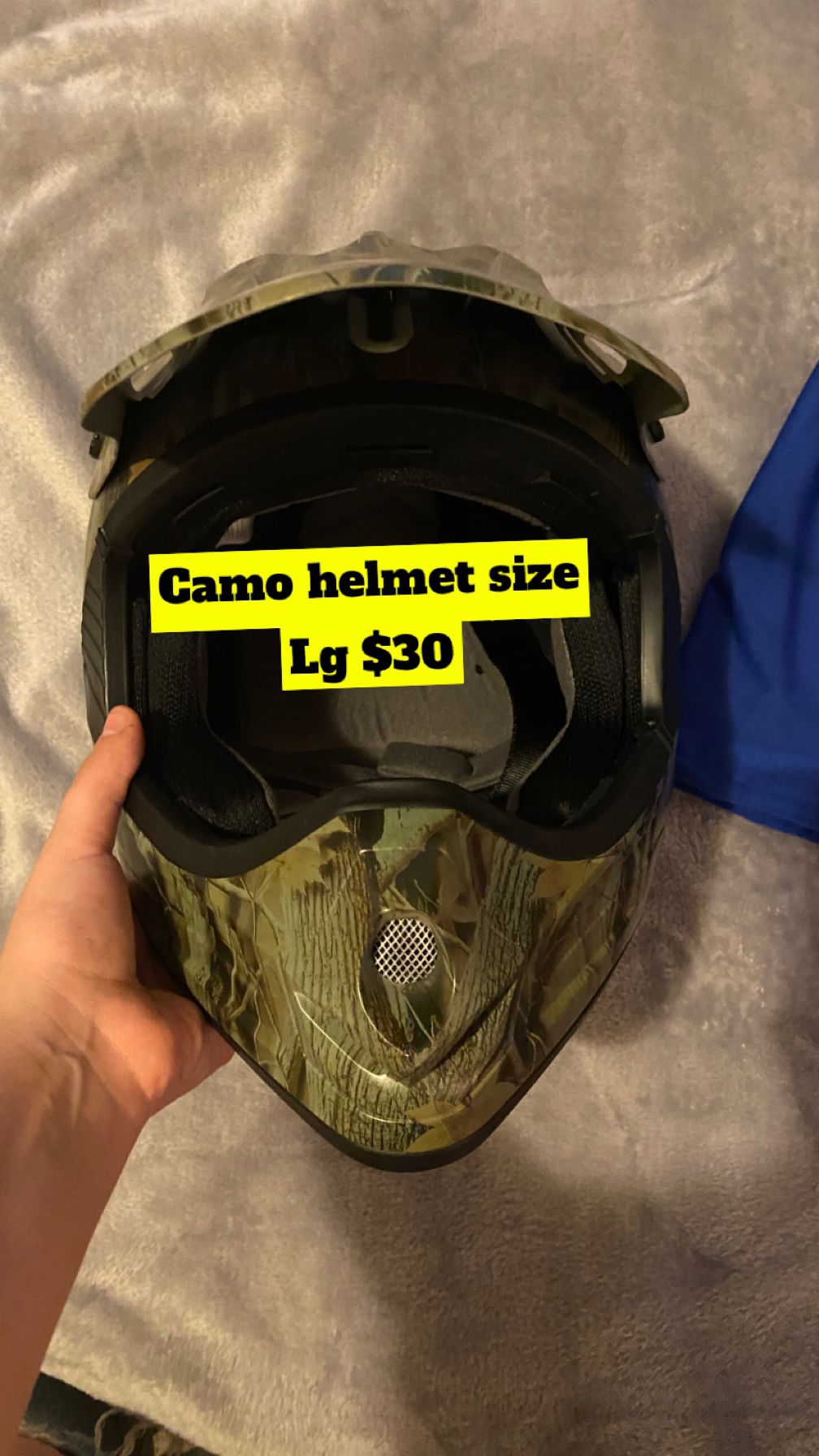 Camo Helmet Size Large