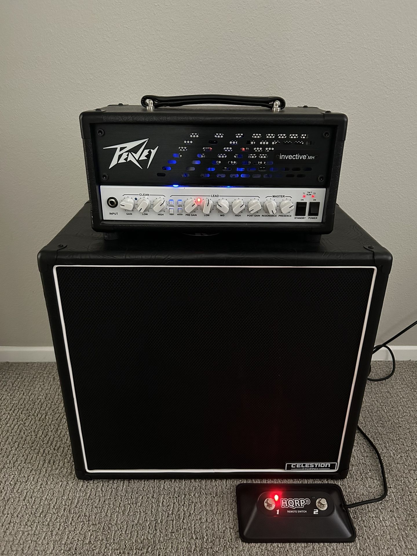 Peavey Invective MH w/ Monoprice 1x12 Stage Right Cabinet