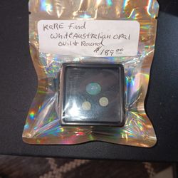 Rair Find White Australian Opals  Ovil And Round 