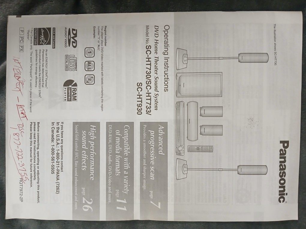 Panasonic 5.1 Surround Sound