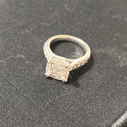 Engagement Ring 14k White Gold