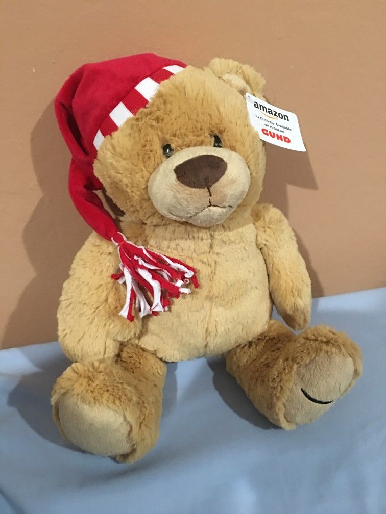 Gund Holiday Santa Teddy Bear Super Plush Soft Brand New Stuffed Animal Limited Edition