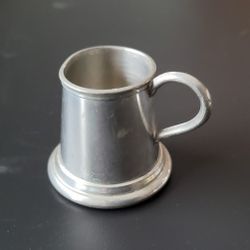 Vintage Pewter Miniature Tankard