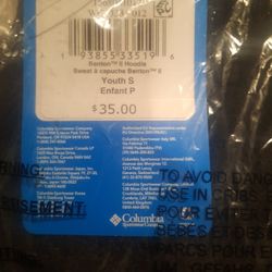 Youth Small Colombia Benton II Hoodie (Brand New With Tags)