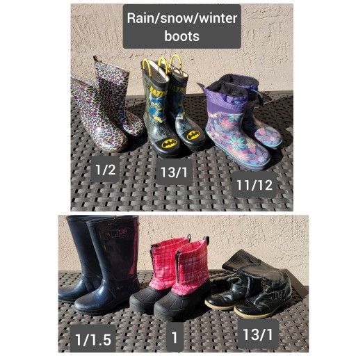 Kid Rain Winter And Snow Boots. Price Start From $5