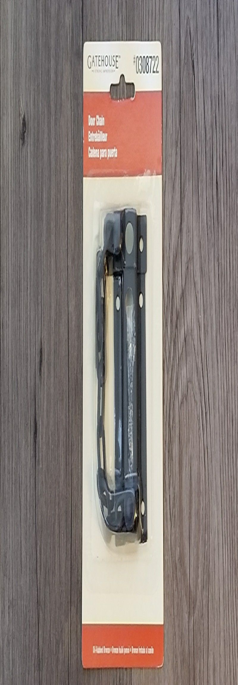 Gatehouse 3.33-in Oil-Rubbed Bronze Slide Bolt Entry Door Chain Guard