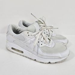 Nike Air Max 90 Triple White Women's Size 9 (26 cm) Shoes Sneakers DH8010-100 