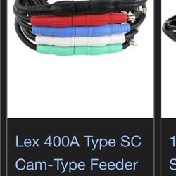 400A Camlock Feeder Cable Set 100FT – 4/0 – Event / Generator Power