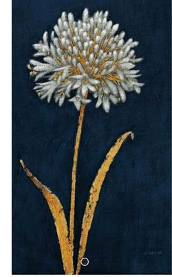 Gallery wrapped wall art. Shimmering Summer I Indigo Crop" by James Wiens Canvas Print - 40x26x1.5