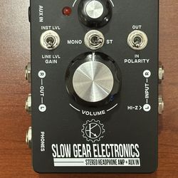 Slow Gear Electronics Stereo Headphone Amplifier Guitar Pedal
