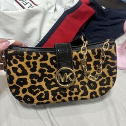 MK Cheetah Purse 