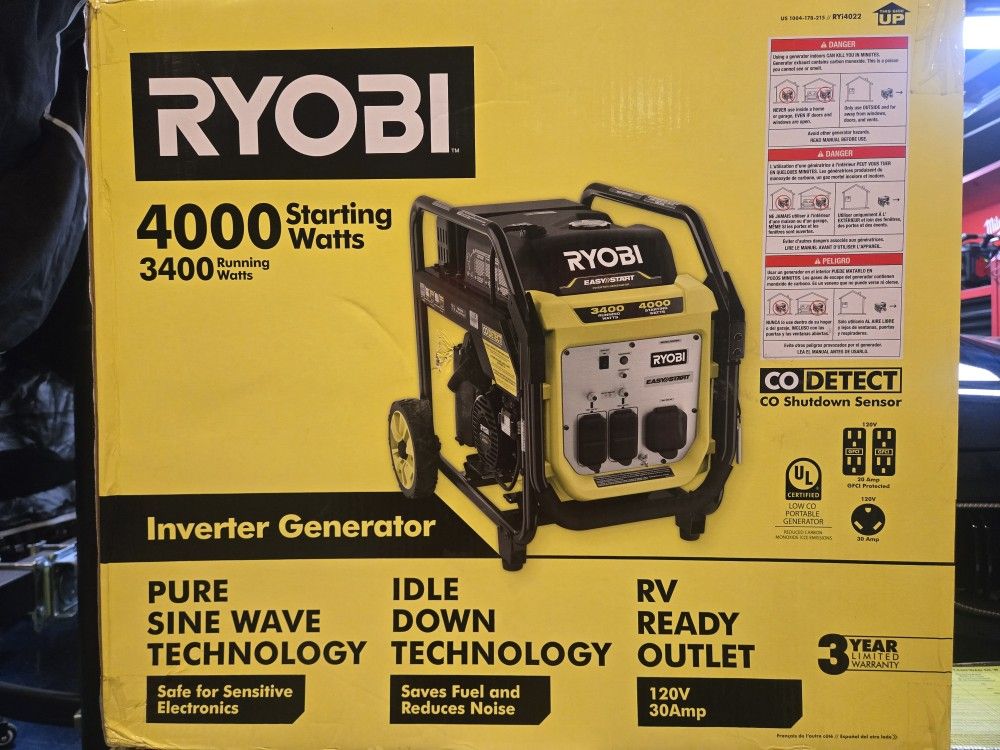 Ryobi Power Generator New