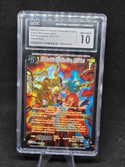 Dragon Ball Super DBS SSB Son Goku Vs Golden Frieza Spirit Clash BT21-111 CGC 10