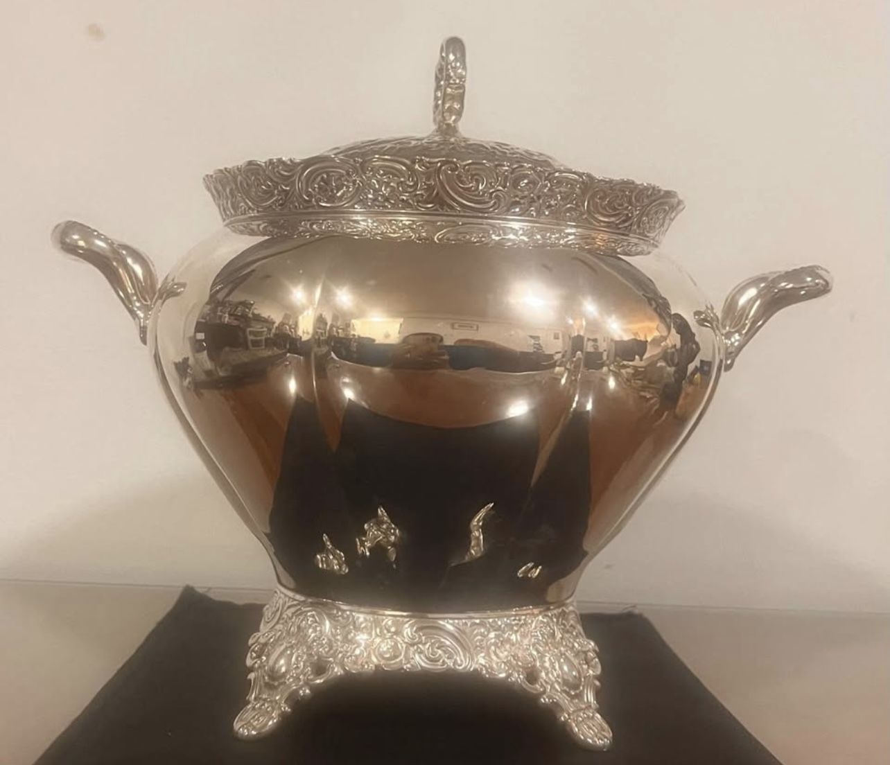 Antique Silver Plate Large Soup Tureen E.G. Webster and Sons