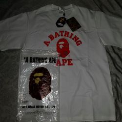 Bapesta Shirt, Red And White