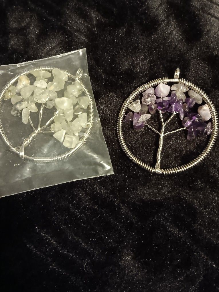 Tree Of Life Pendant With Amethyst 