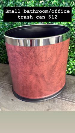 Small trash can for office or bathroom