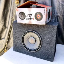 10 Inch JBL SUBWOOFER NEW WITH TRUNK STYLE BOX NEW